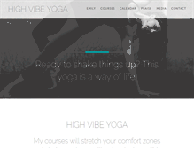 Tablet Screenshot of highvibeyoga.com